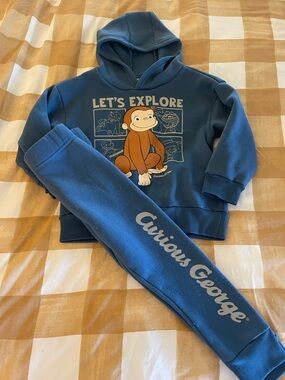 Curious George toddler boys sweatsuit outfit